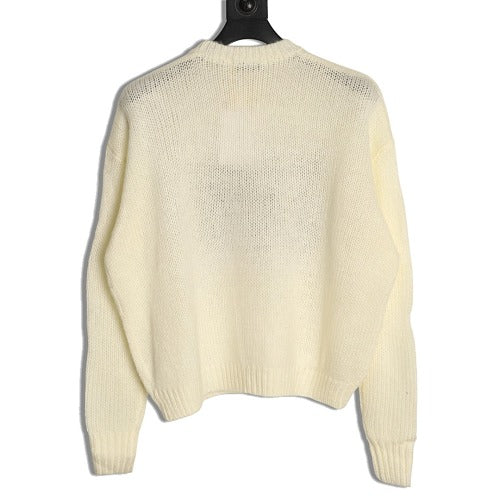 Dior Miss Dior intarsia open-knit sweater ivory back