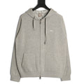 Dior Oblique-Lined Cashmere Zip Hoodie front view