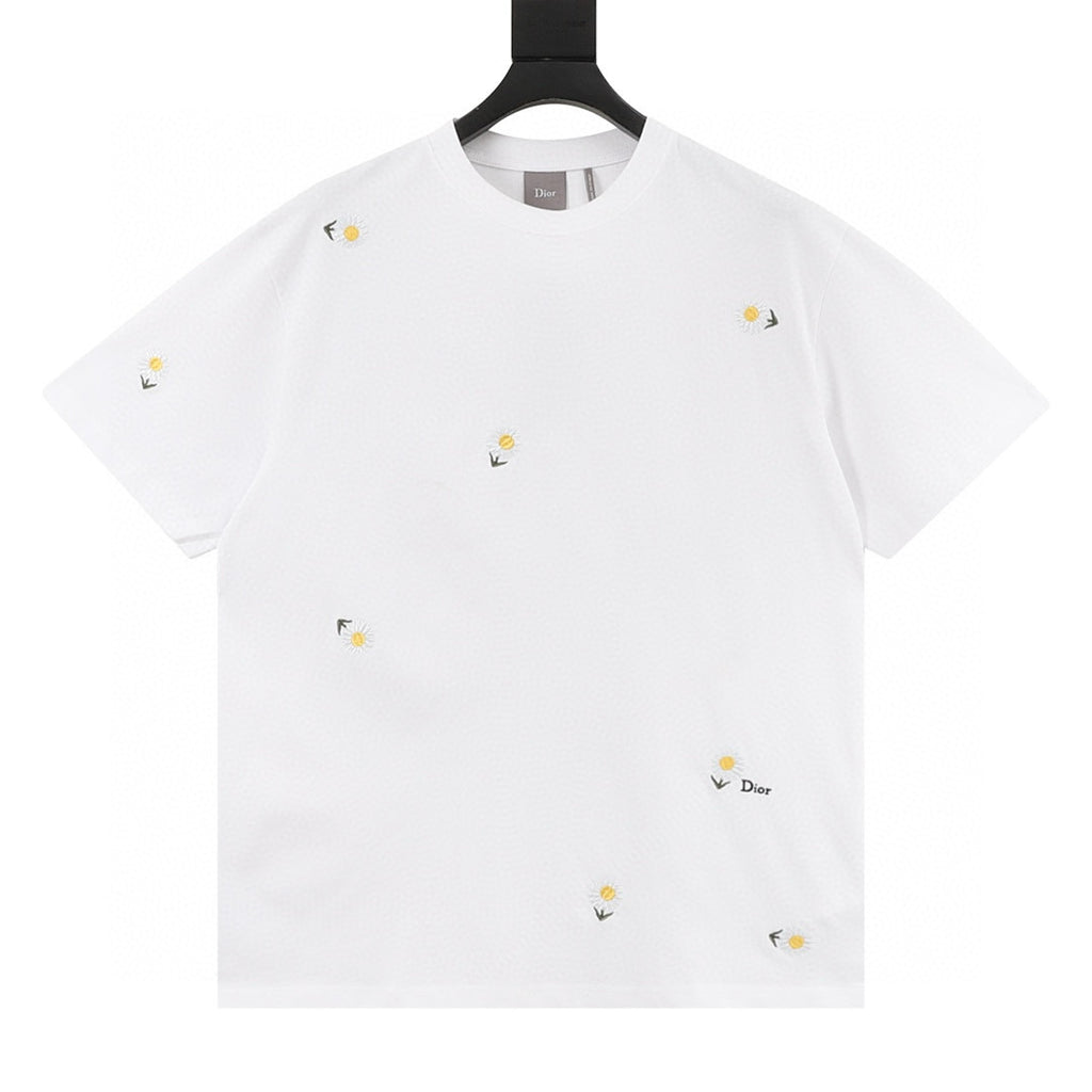 Dior White Short Sleeve T-Shirt