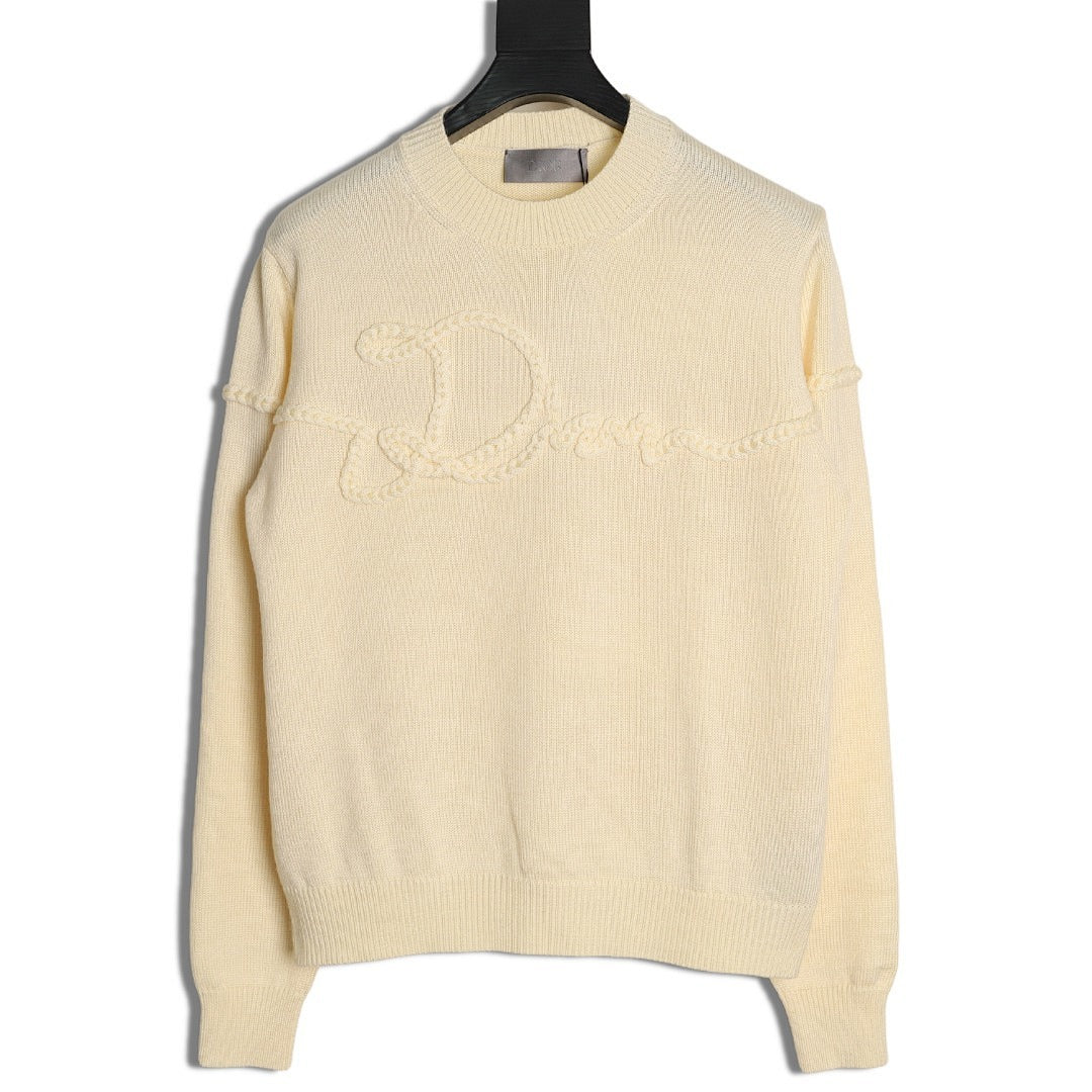 Dior Logo Knit Sweater front
