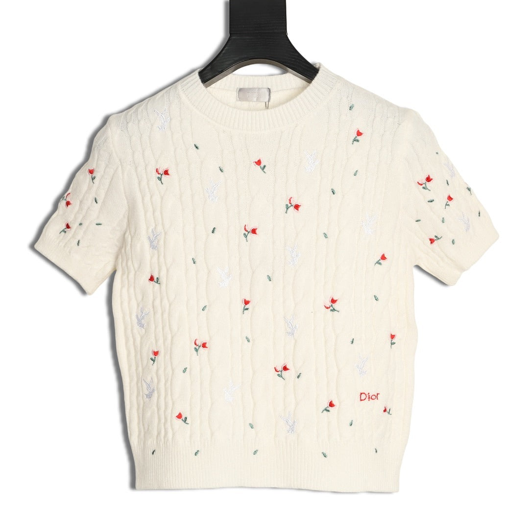 Dior Embroidered T-Shirt front