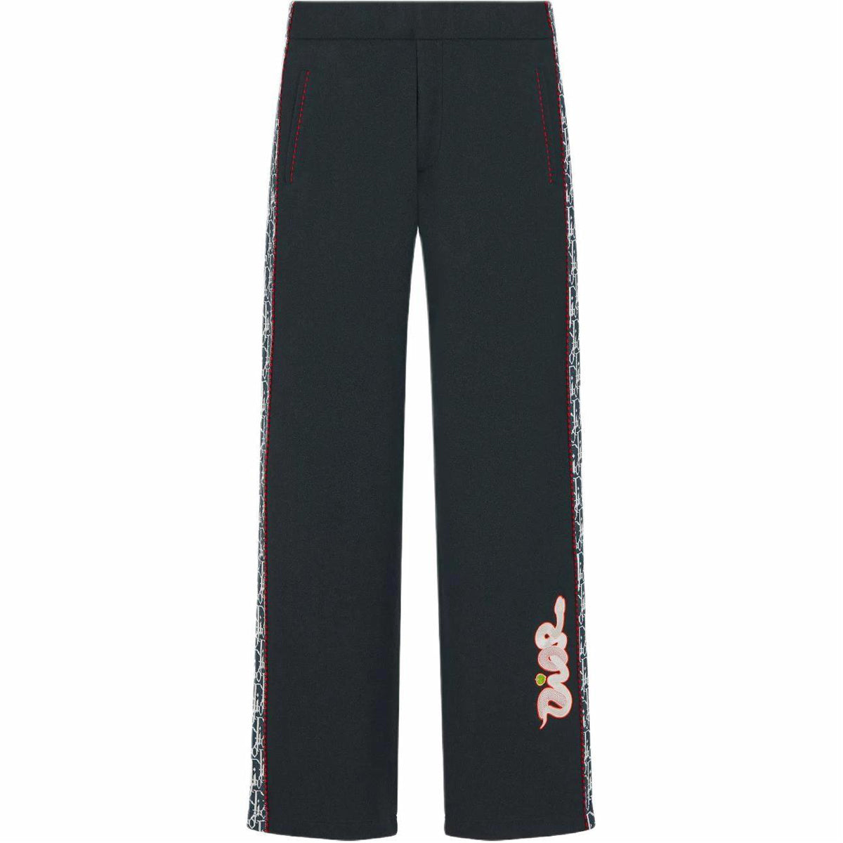 Dior SS25 KAWS Collaboration Trousers Blue front view
