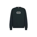 Dior FW22 Logo Crew-Neck Sweatshirt Dark Green front view