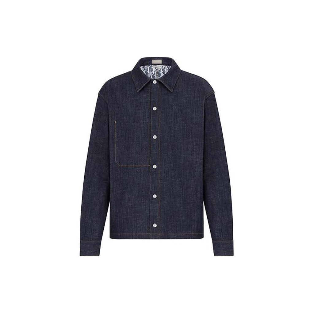 Dior SS22 Print Jacket Blue front view