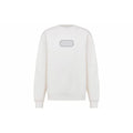 Dior FW22 Logo Crew-Neck Sweatshirt White front view