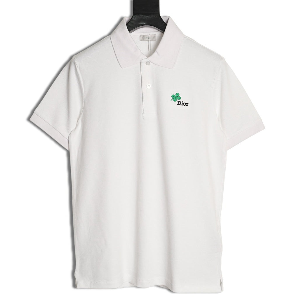 Dior Clover Embroidered T-Shirt front