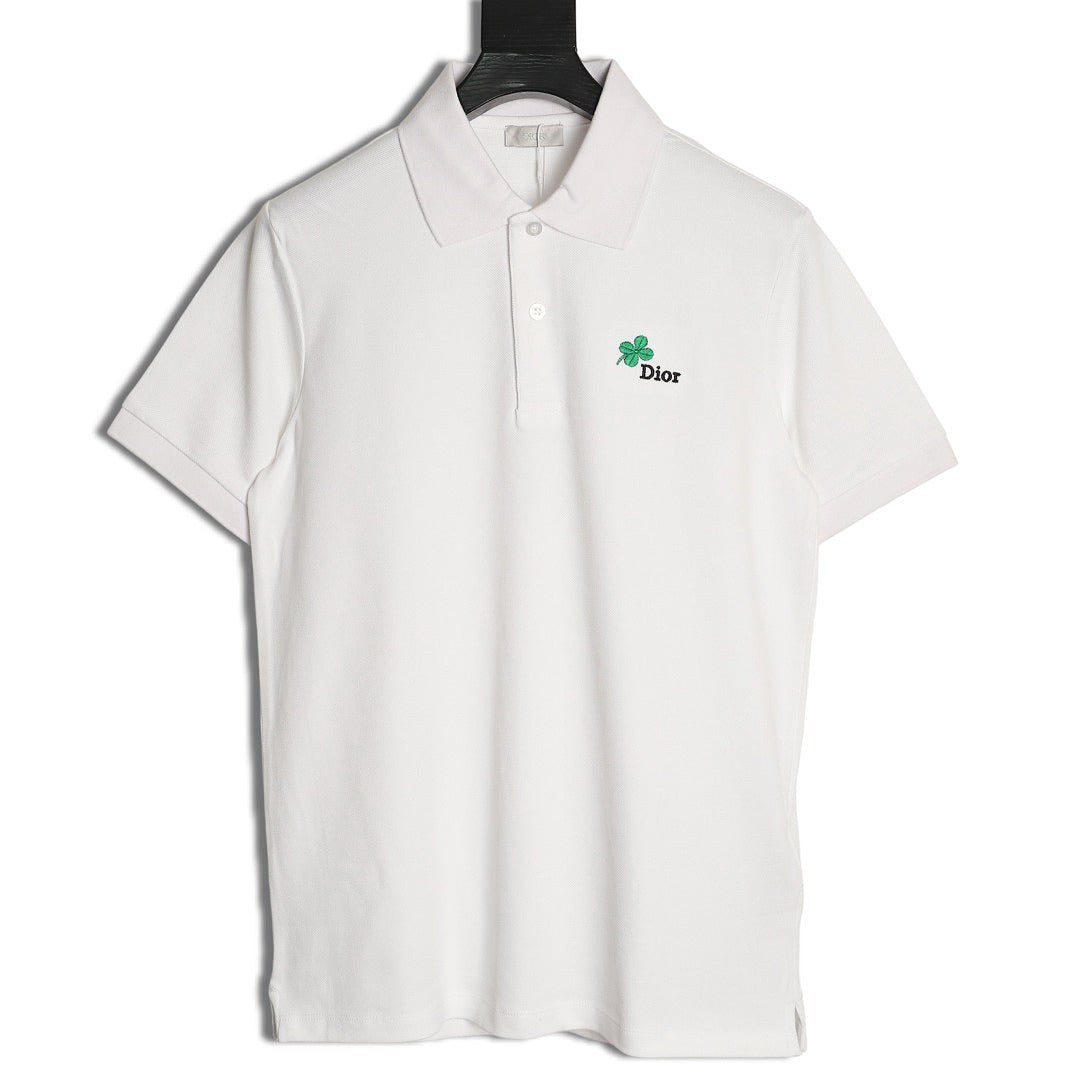 Dior Clover Embroidered T-Shirt front