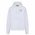 Dior FW22 Logo Letter Logo Embroidered Hooded Hoodie White front view