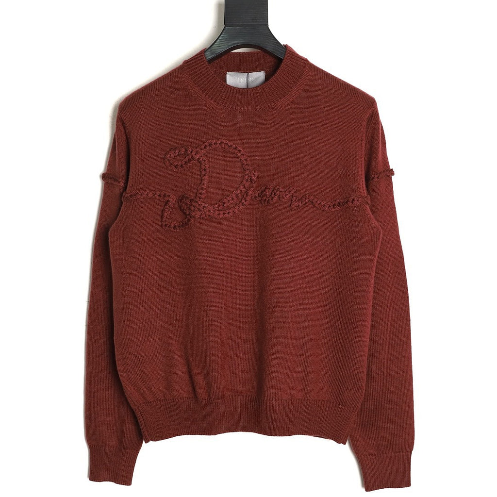 Dior Logo Knit Sweater front