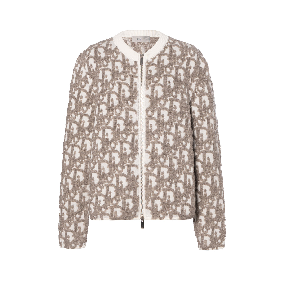 Dior FW25 Oblique Print Knit Sweater front view