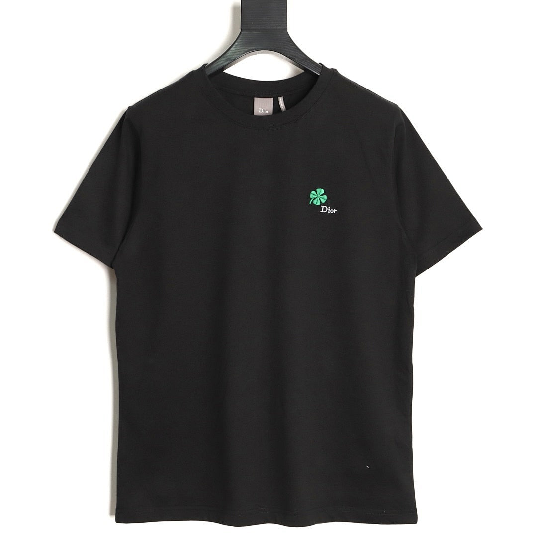 Dior Clover Embroidered T-Shirt front
