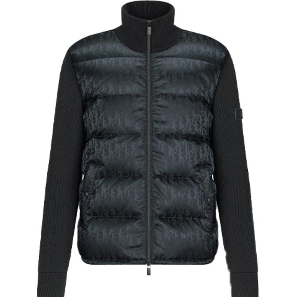 Dior Oblique Print Down Jacket front view