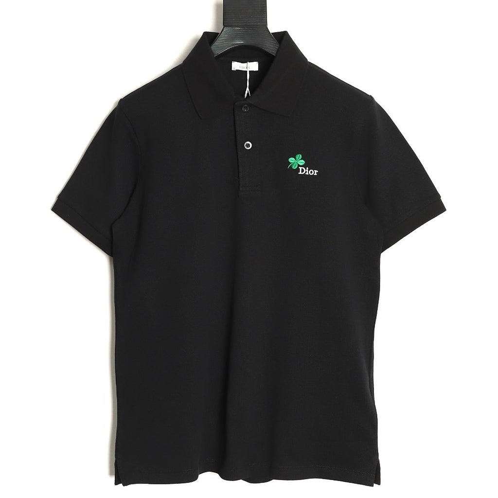 Dior Clover Embroidered T-Shirt front