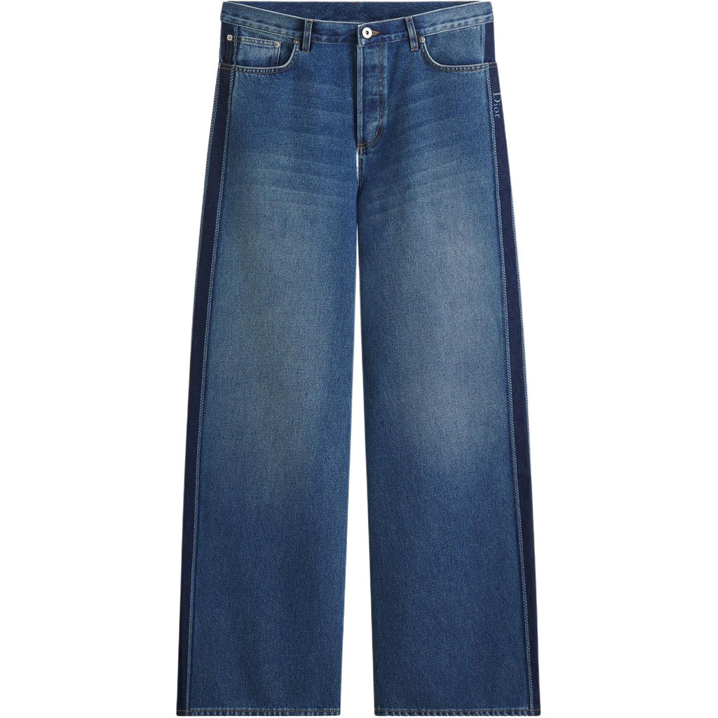 Dior Print Striped Relaxed-Fit Trousers front view