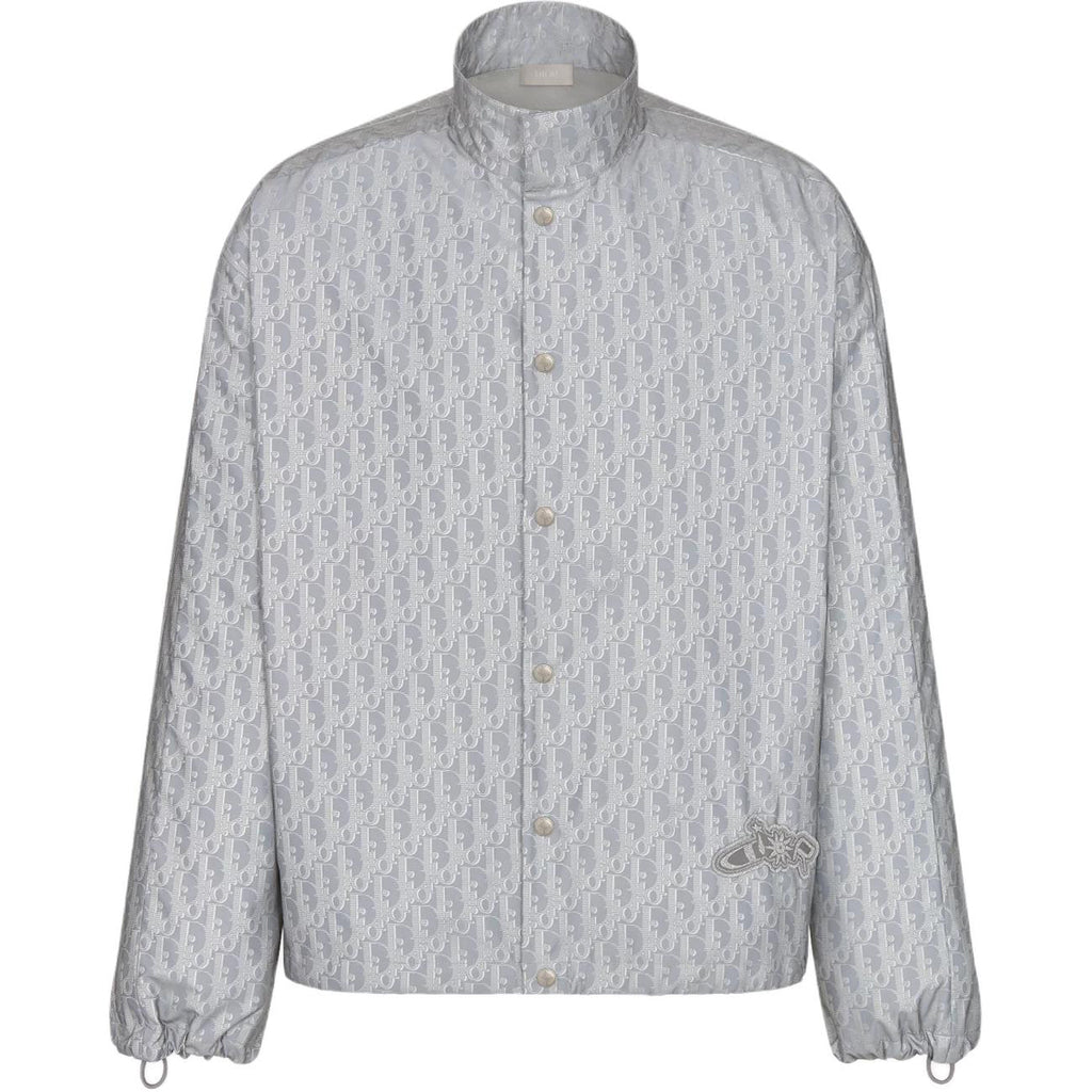 Dior FW25 Lewis Hamilton Collaboration Oblique Print Long-Sleeve Shirt front view