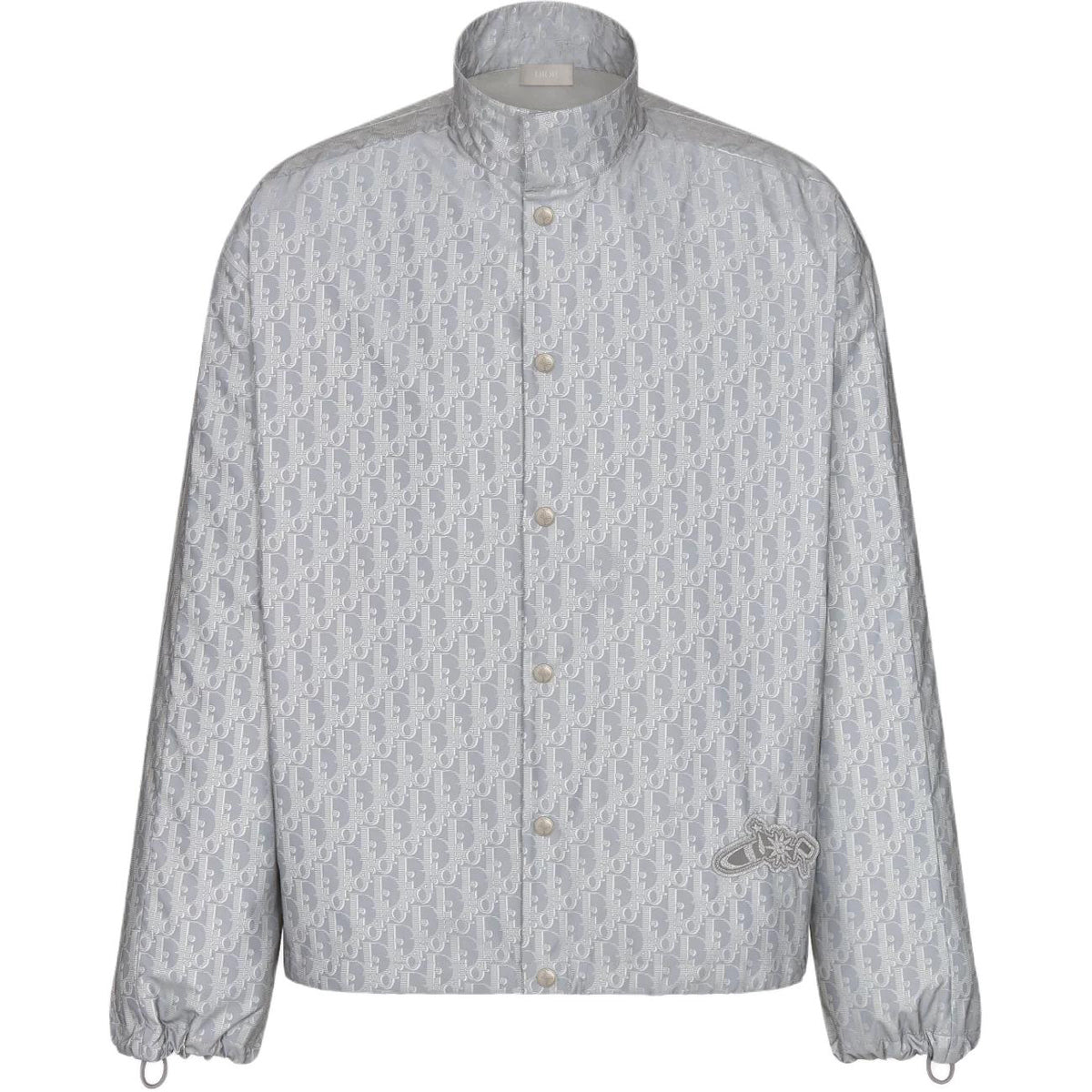 Dior FW25 Lewis Hamilton Collaboration Oblique Print Long-Sleeve Shirt front view