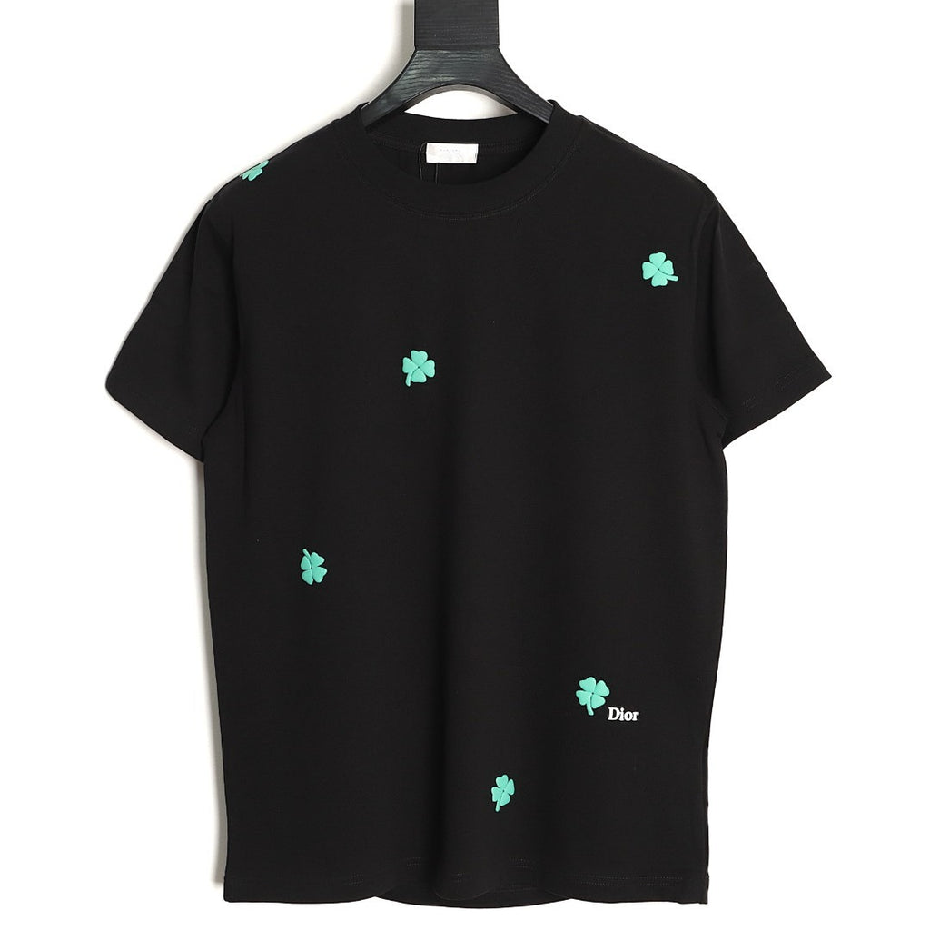 Dior Clover Embroidered T-Shirt front