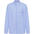 Dior SS25 Hylton Nel Collaboration Striped Long-Sleeve Shirt White front view