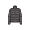 Dior Logo Stand-Collar Zip Down Jacket Gray front view