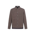Dior SS22 Logo Jacket Brown front view
