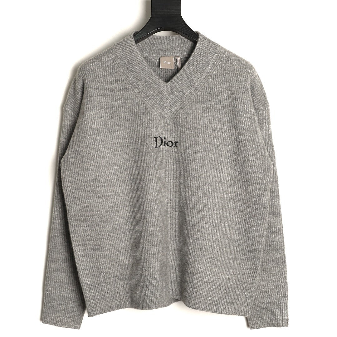 Dior Embroidered Knit Sweater front