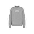 Dior FW22 Logo Crew-Neck Sweatshirt Gray front view