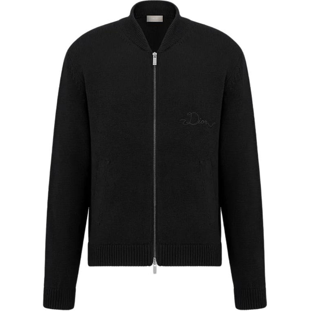 Dior SS26 Zip Knit Sweater front view