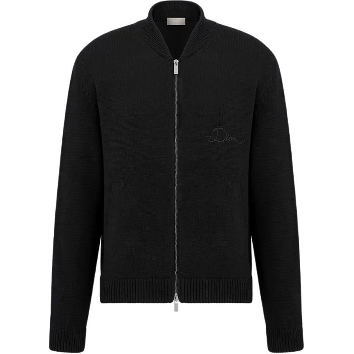 Dior SS26 Zip Knit Sweater front view