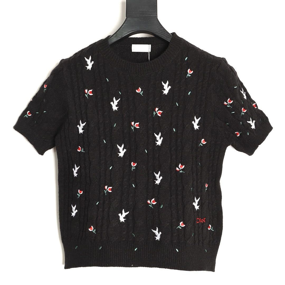 Dior Embroidered T-Shirt front