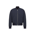 Dior SS23 Logo Letter Logo Embroidered Stand-Collar Jacket Blue front view