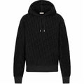 Dior Print Hooded Hoodie Black front view