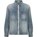 Dior SS23 Logo Embroidered Zip Jacket Blue front view