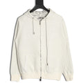 Dior CD Oblique reversible zip hoodie ivory front
