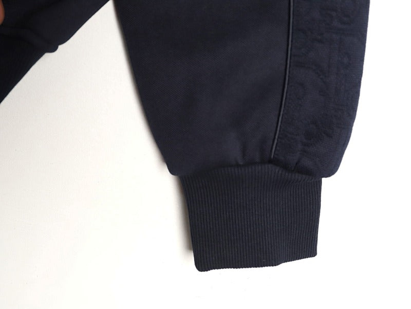 Dior Oblique Casual Jacket — Navy product-only reverse view