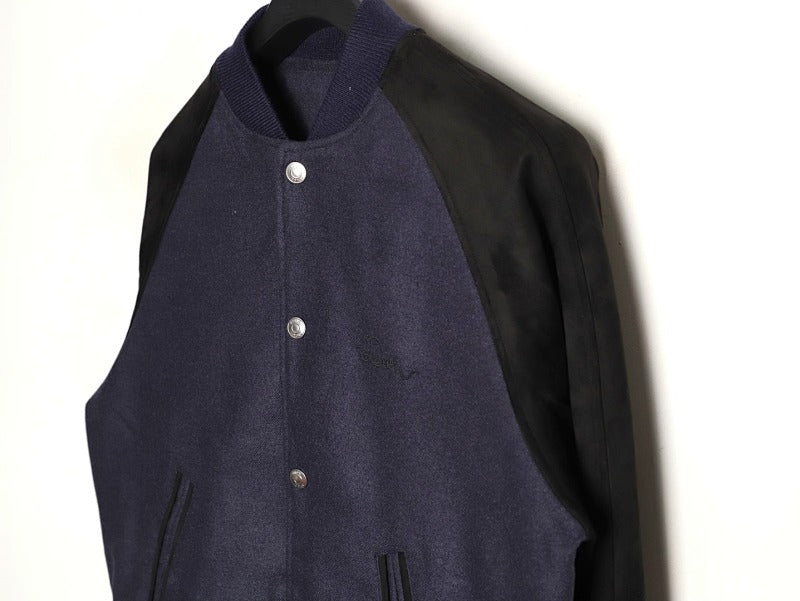 Dior Logo Embroidered Jacket — Blue product-only reverse view