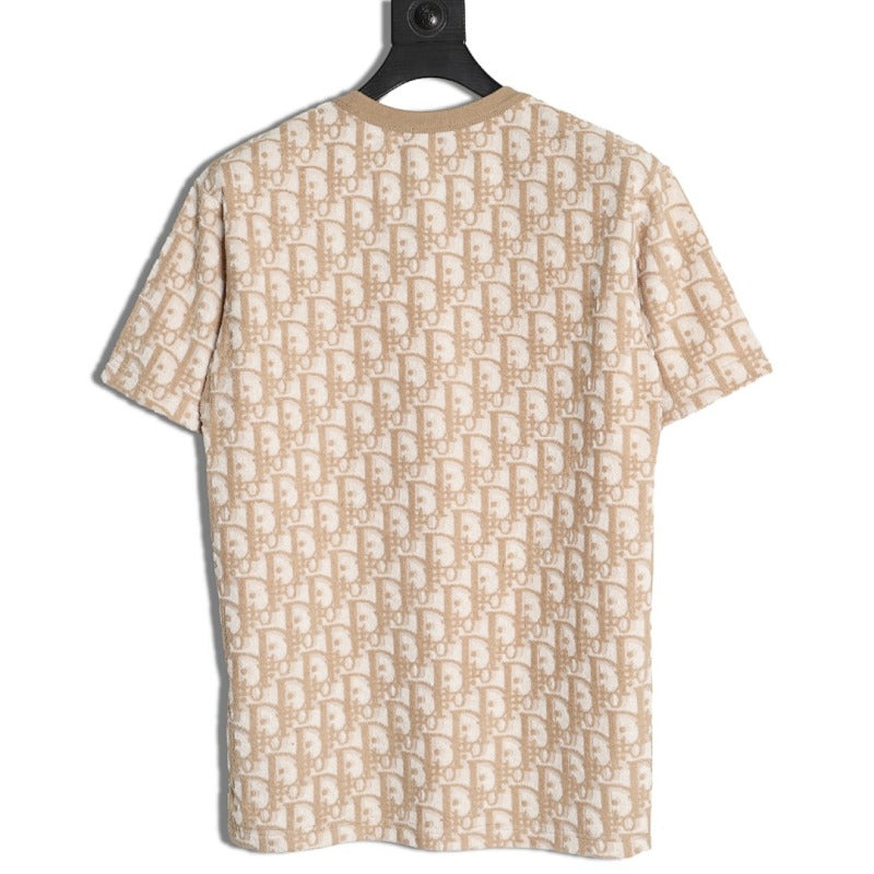 Dior Oblique T-Shirt — Brown product-only reverse view