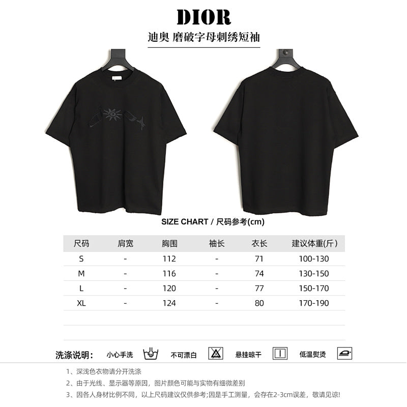 Dior Embroidered T-Shirt product-only reverse view