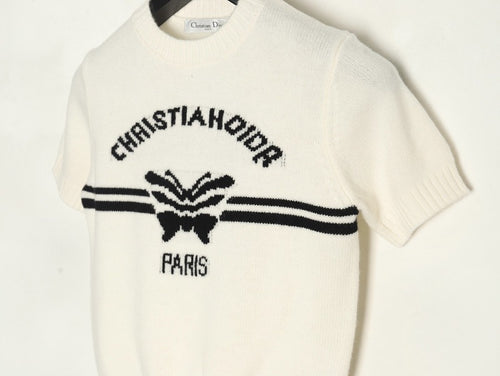 Dior Logo T-Shirt in White product-only reverse view