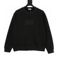 Dior Raised Letter Crewneck Sweatshirt white background front view