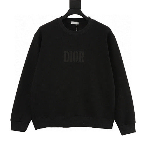 Dior Raised Letter Crewneck Sweatshirt white background front view