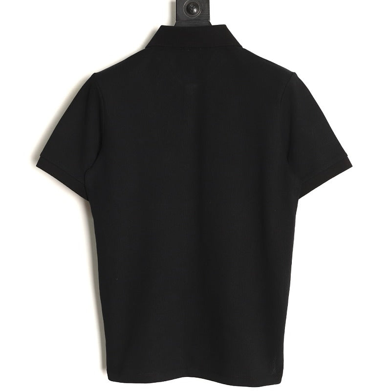 Dior Clover Embroidered T-Shirt in Black product-only reverse view