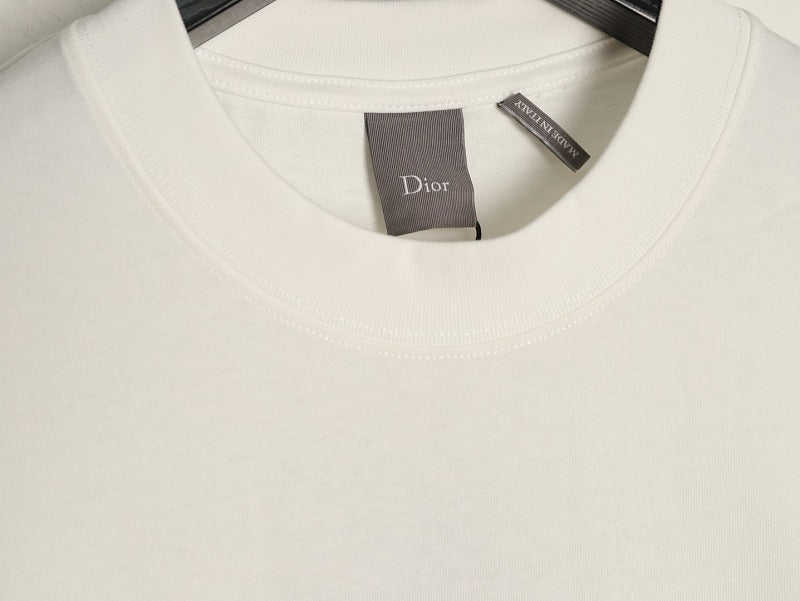 Dior Embroidered T-Shirt in Green product-only reverse view