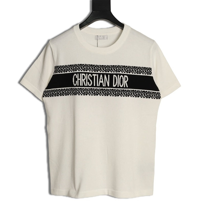 Dior Jacquard T-Shirt in Black product-only reverse view