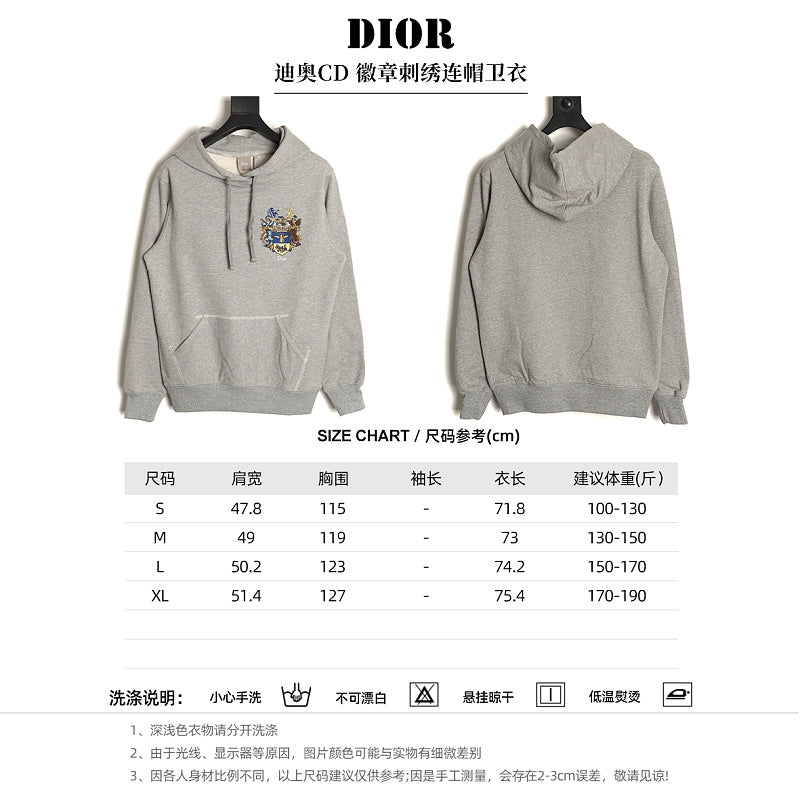 Dior Embroidered Hoodie product-only reverse view