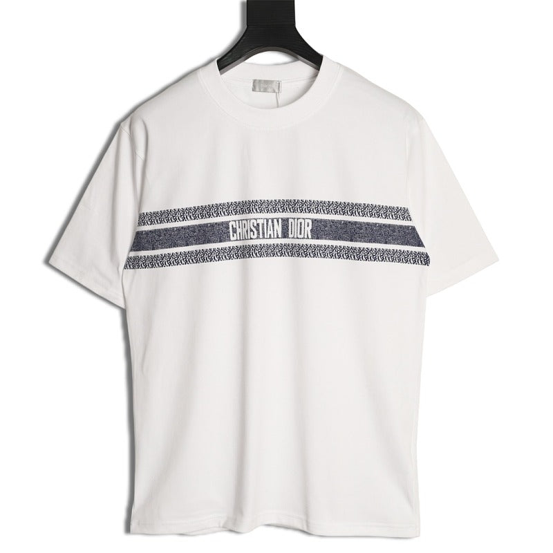 Dior Logo T-Shirt in Blue product-only reverse view