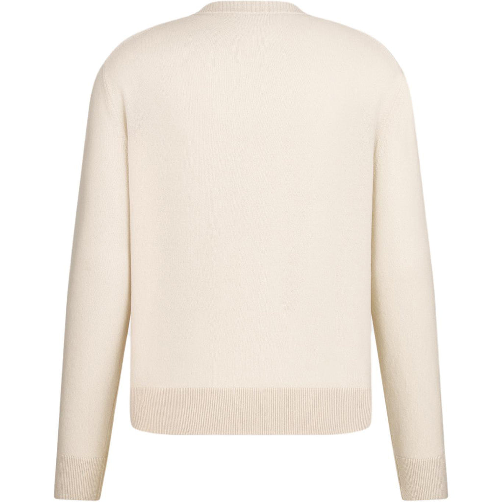 Dior SS25 Print Crew-Neck Knit Sweater White back view