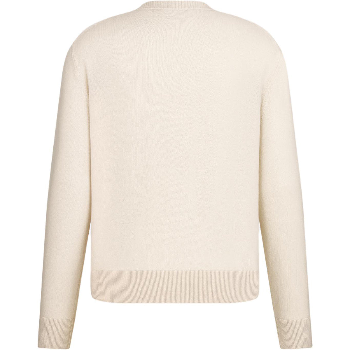 Dior SS25 Print Crew-Neck Knit Sweater White back view