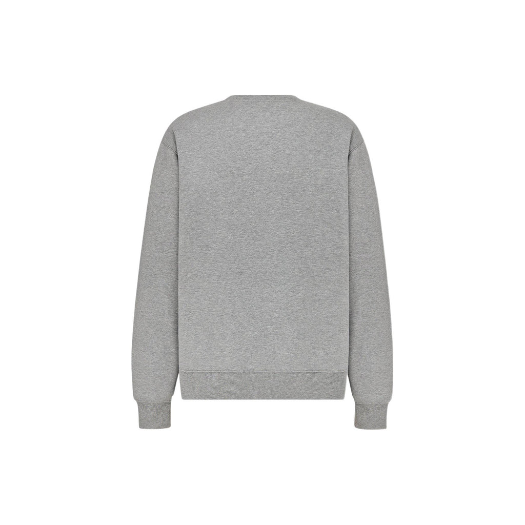 Dior FW22 Logo Crew-Neck Sweatshirt Gray back view