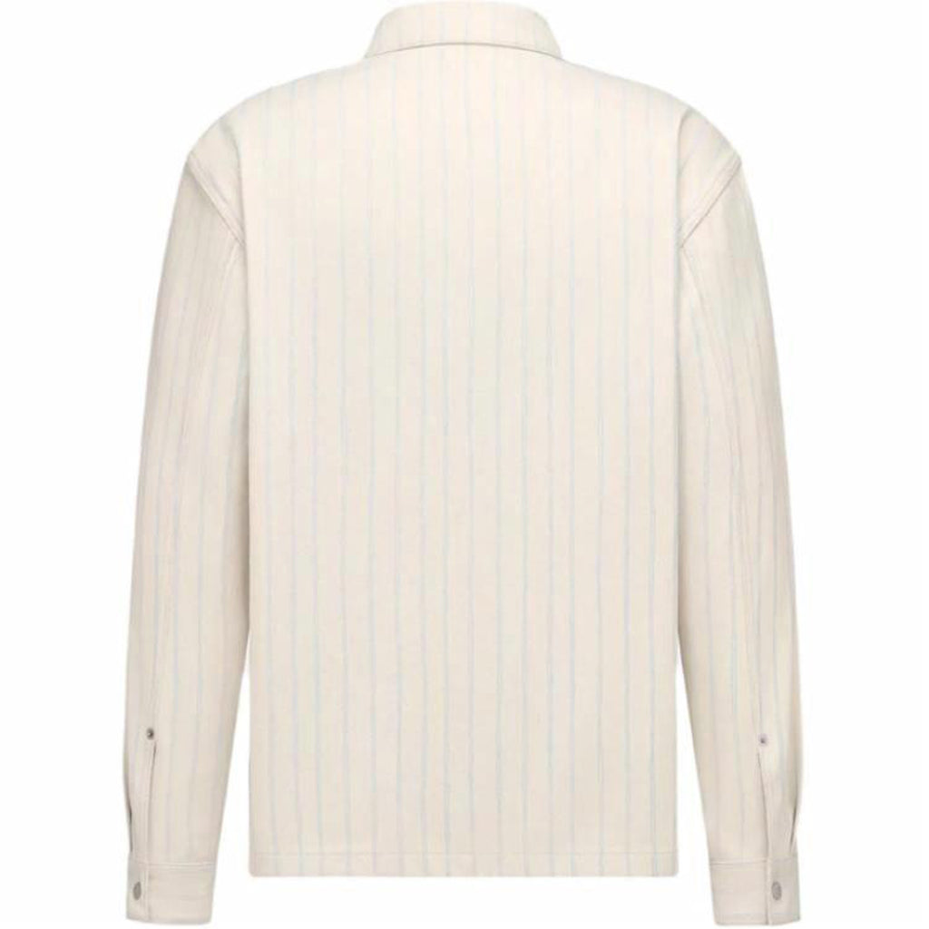 Dior SS25 Hylton Nel Collaboration Logo Letter Logo Print Striped Jacket Beige back view