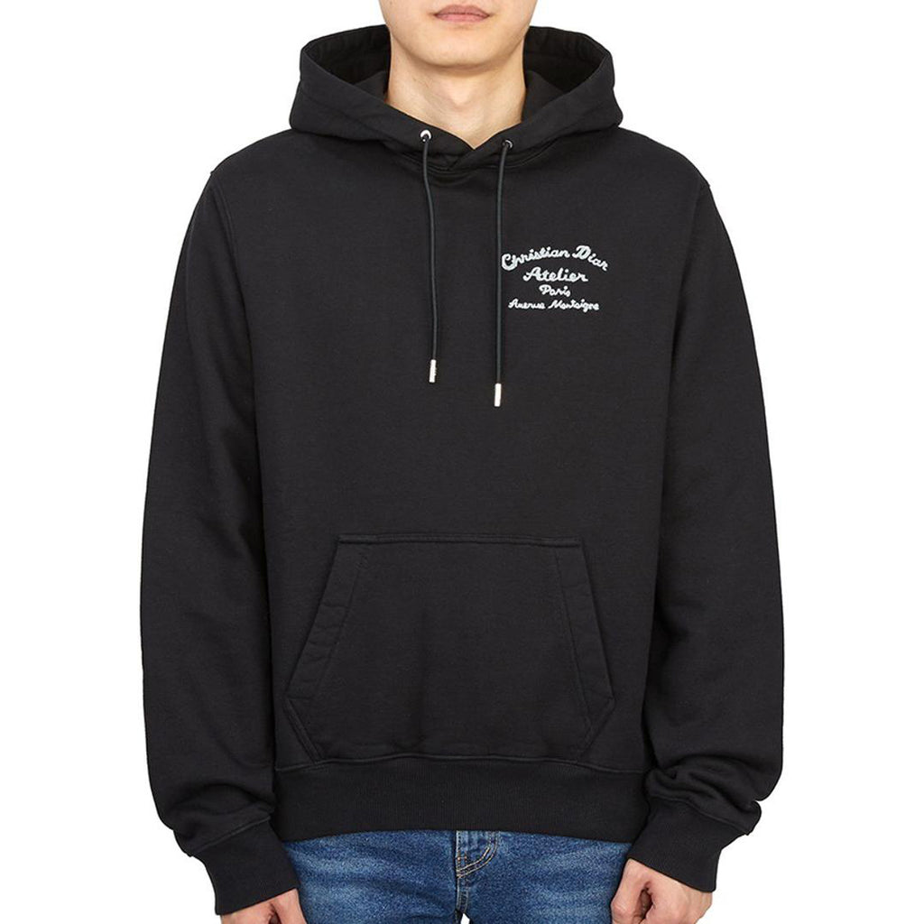 Dior SS23 Letter Logo Print Sweatshirt Black back view